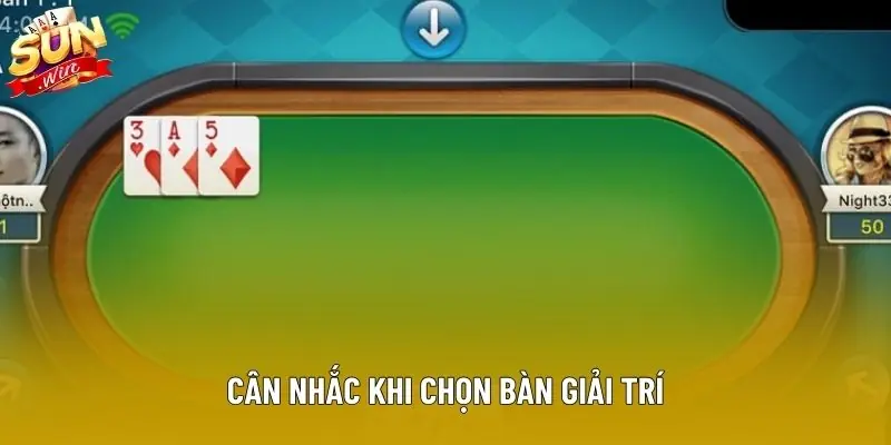 Cân nhắc khi chọn bàn giải trí