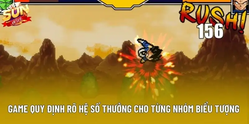 Game quy định rõ hệ số thưởng cho từng nhóm biểu tượng